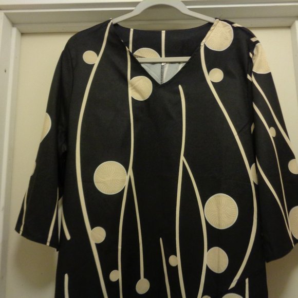 DANISH MODERN ART BLOUSE 2 X. - Picture 2 of 5